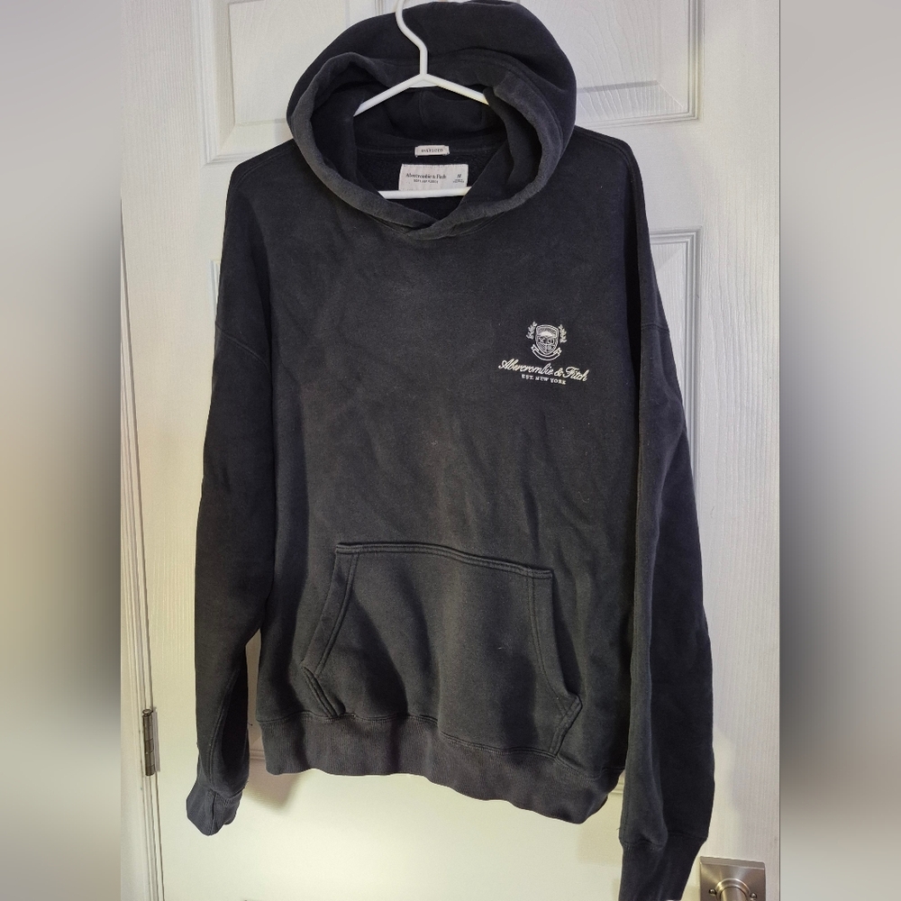 Black Hoodie with Embroidered Logo